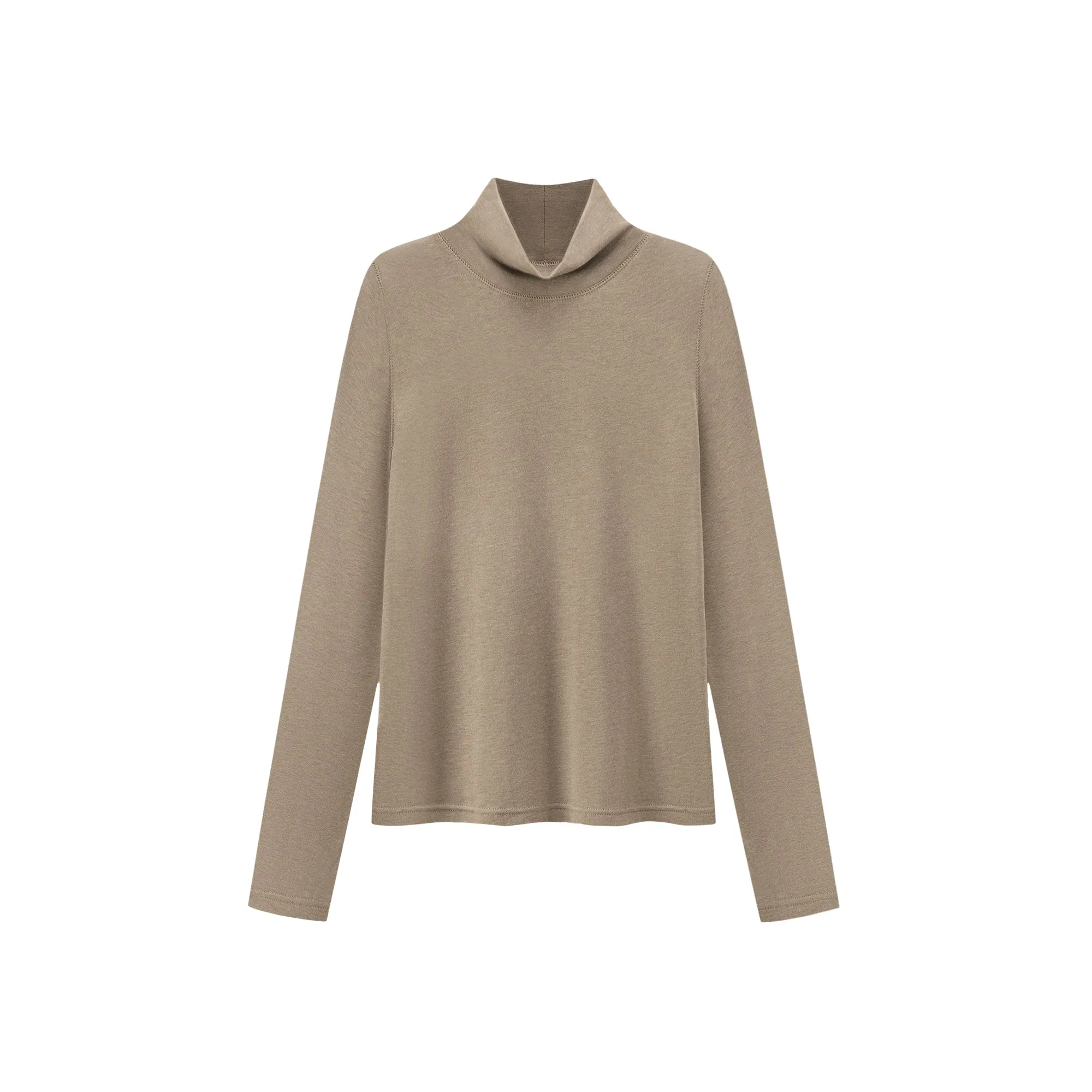 Turtleneck Long Sleeve Slimfit Top