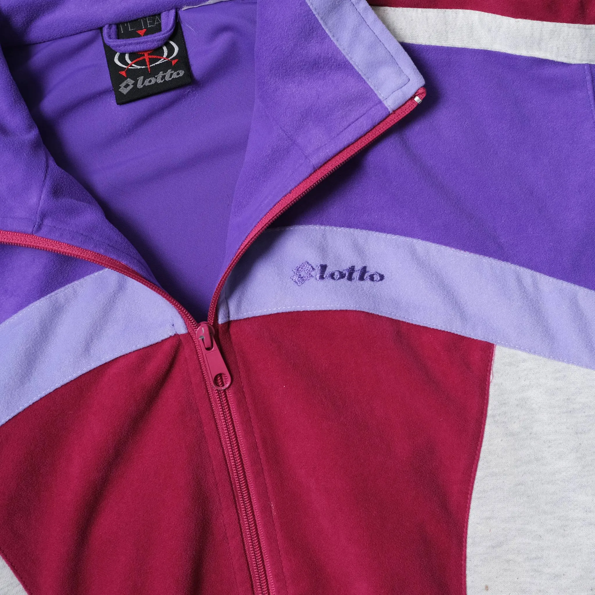 Vintage Lotto Velour Track Jacket Medium