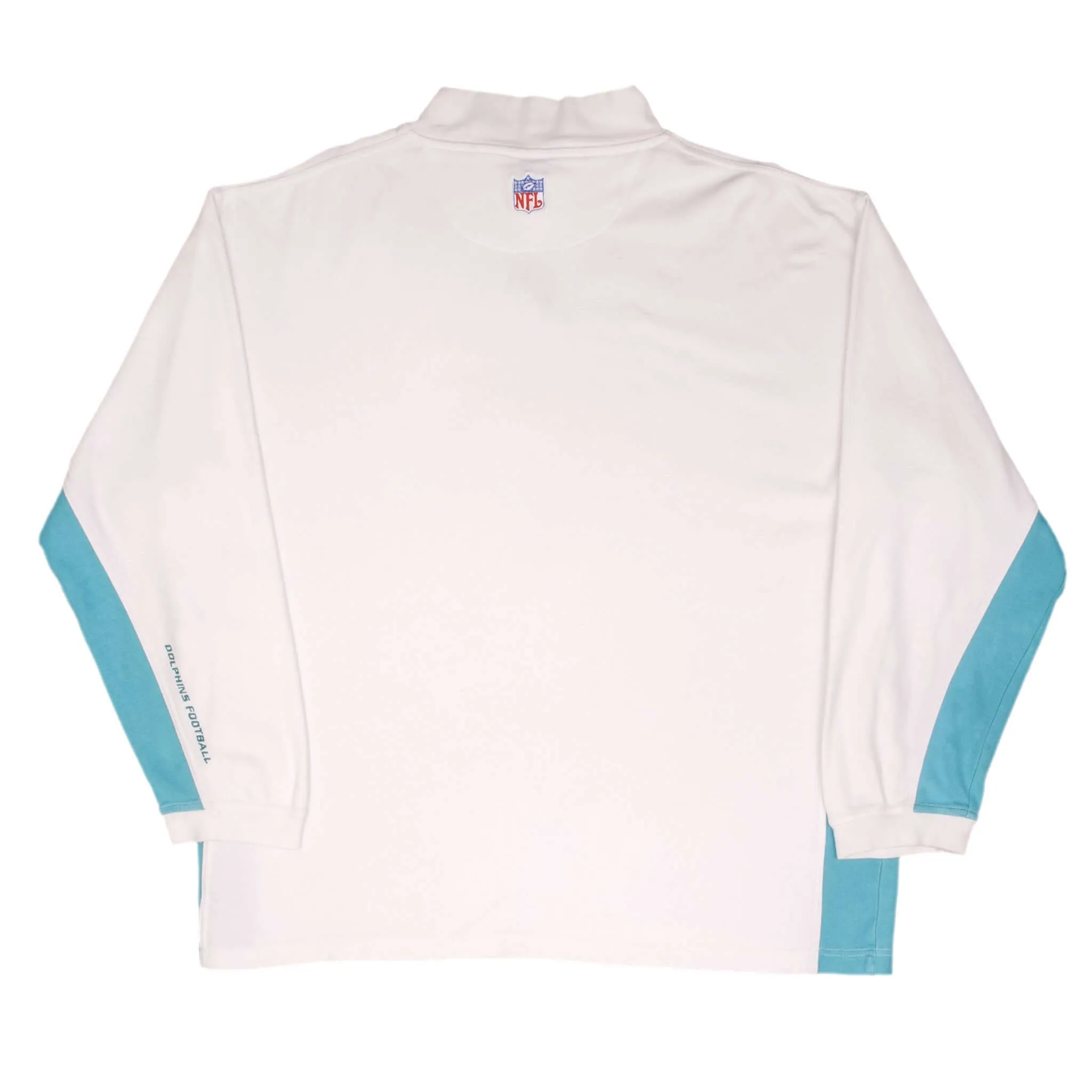 VINTAGE NFL MIAMI DOLPHINS 2000S TURTLENECK REEBOK SWEATSHIRT SIZE XL