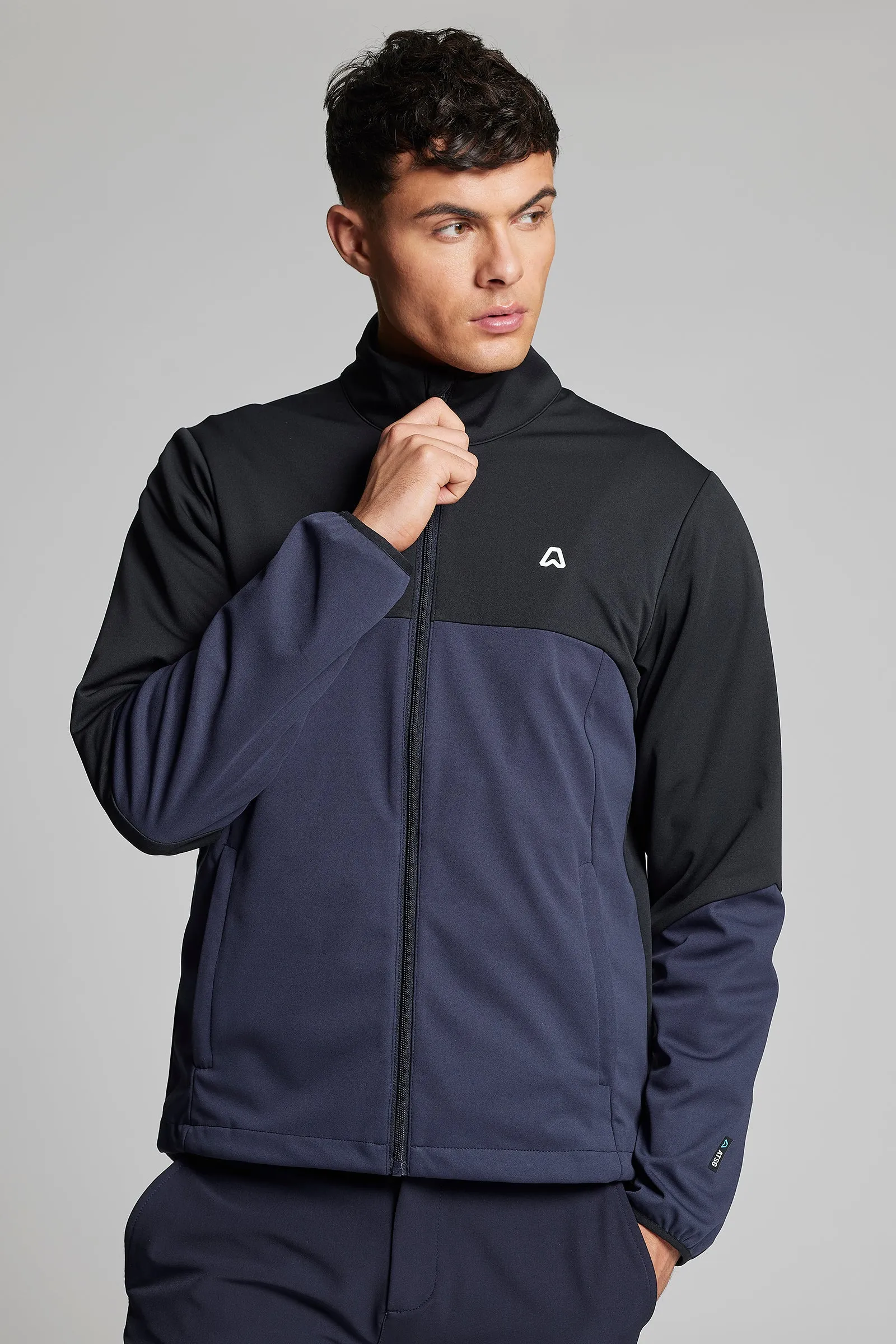 Water Repellent Windbreaker - Putter Black / Ace Navy