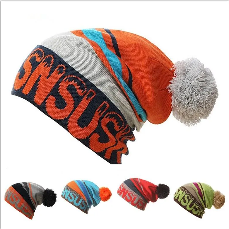 Winter Beanies Women or Men's Hip Hop Hats Knitting Skating Skull Cap Hat Beanies Turtleneck Caps Ski Cap