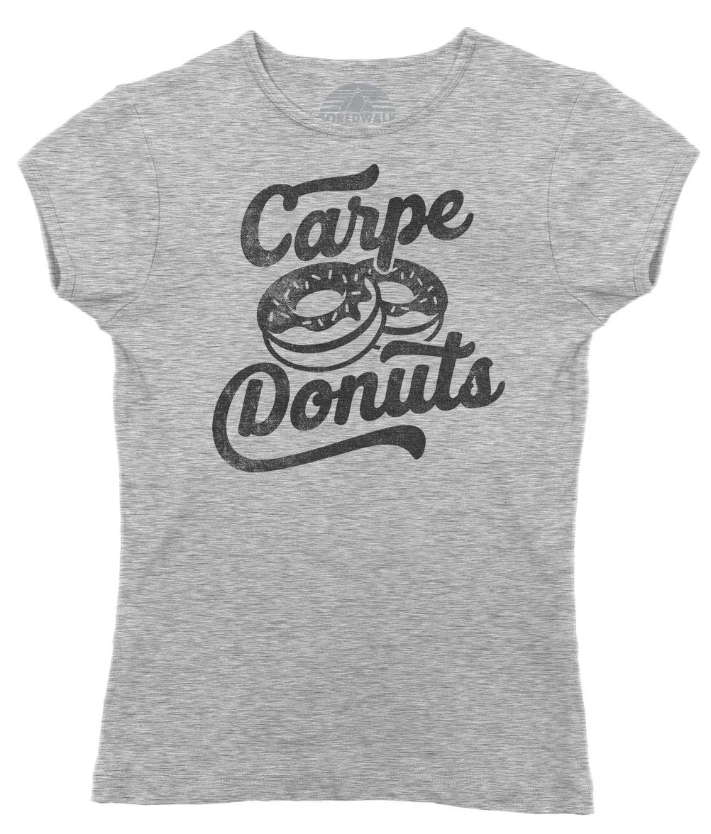 Women's Carpe Donuts T-Shirt - Funny Donut Shirt