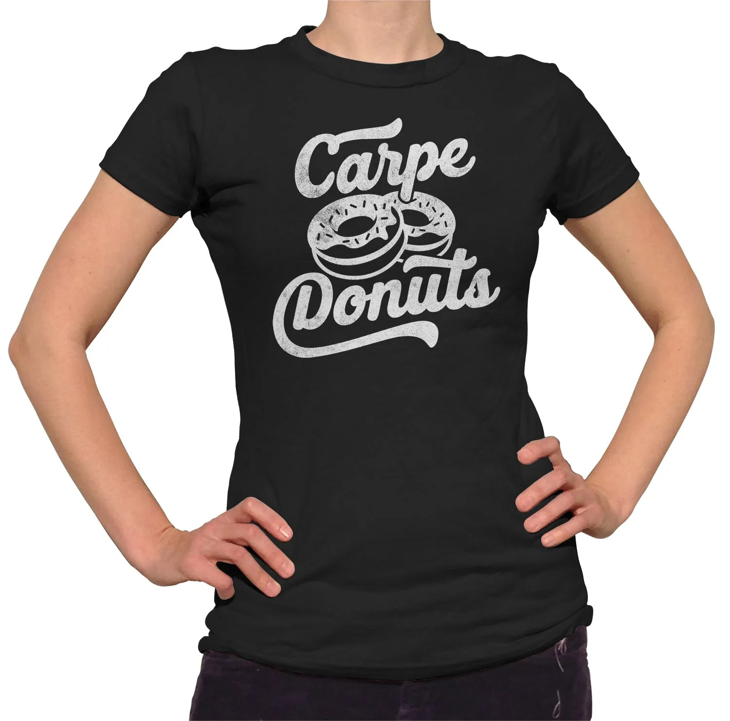 Women's Carpe Donuts T-Shirt - Funny Donut Shirt