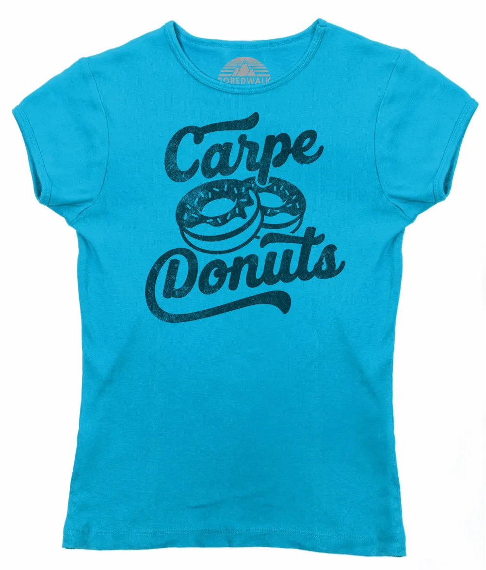 Women's Carpe Donuts T-Shirt - Funny Donut Shirt