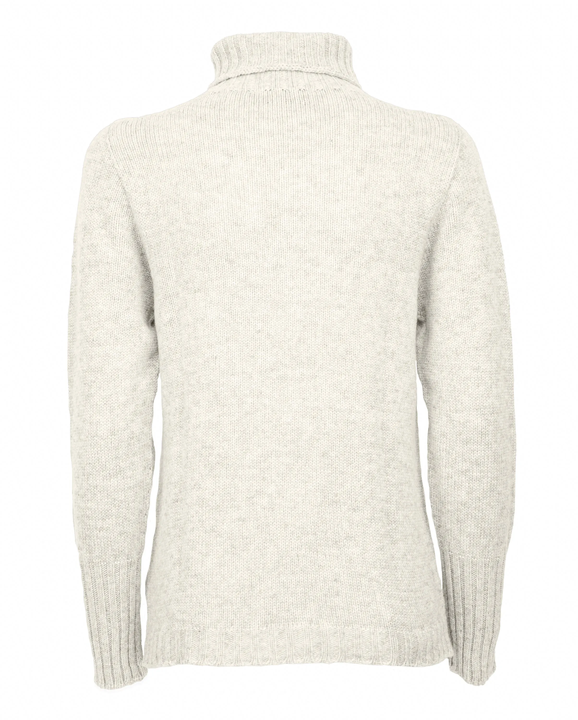 Women's Classic Cashmere Turtleneck Sweater Milk White