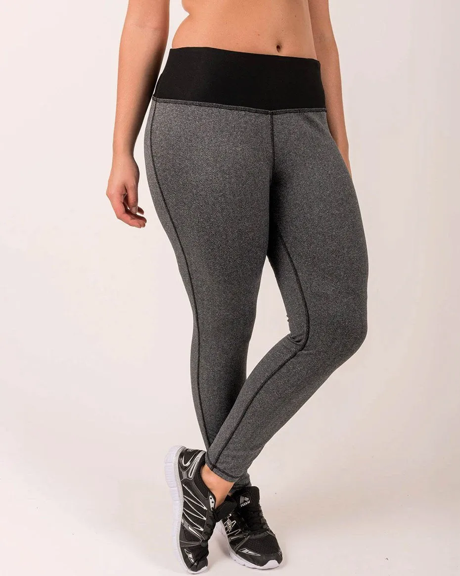 Women's Plus  Knit Athletic Fitted Tights