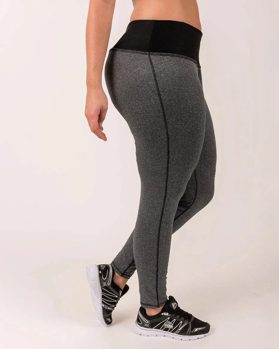 Women's Plus  Knit Athletic Fitted Tights