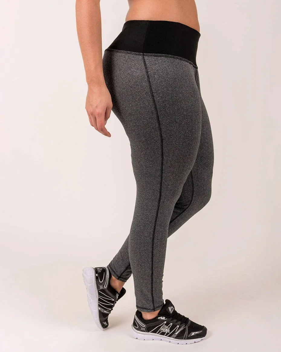 Women's Plus  Knit Athletic Fitted Tights