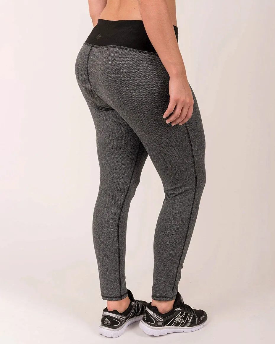 Women's Plus  Knit Athletic Fitted Tights