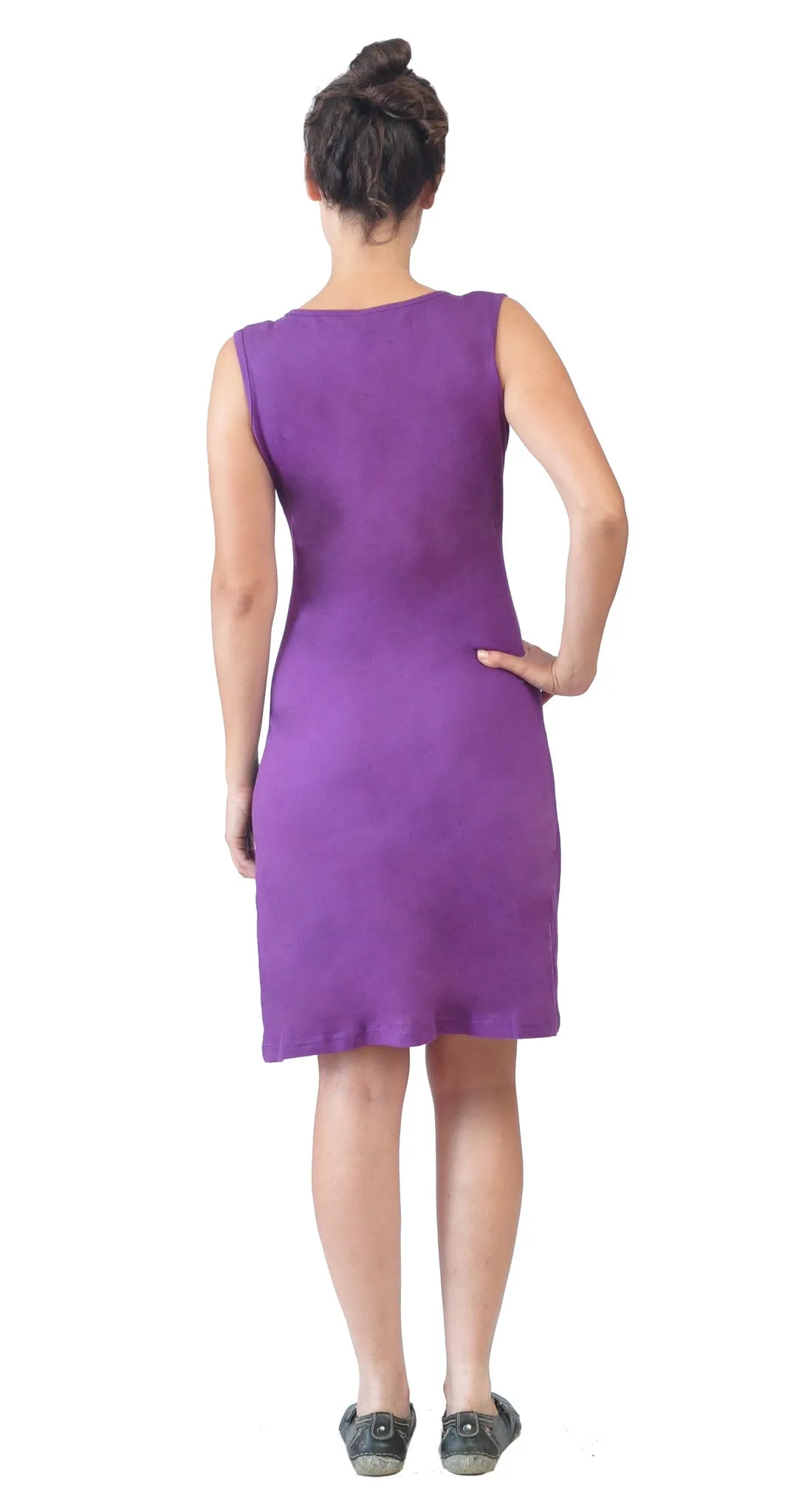 womens-purple-black-sleeveless-cotton-dress-with-embroidery