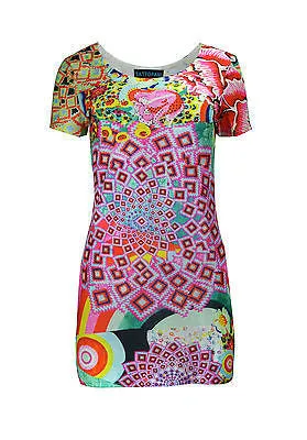 womens-short-sleeved-dress-with-muticolored-floral-pattern-print-and-rinestone